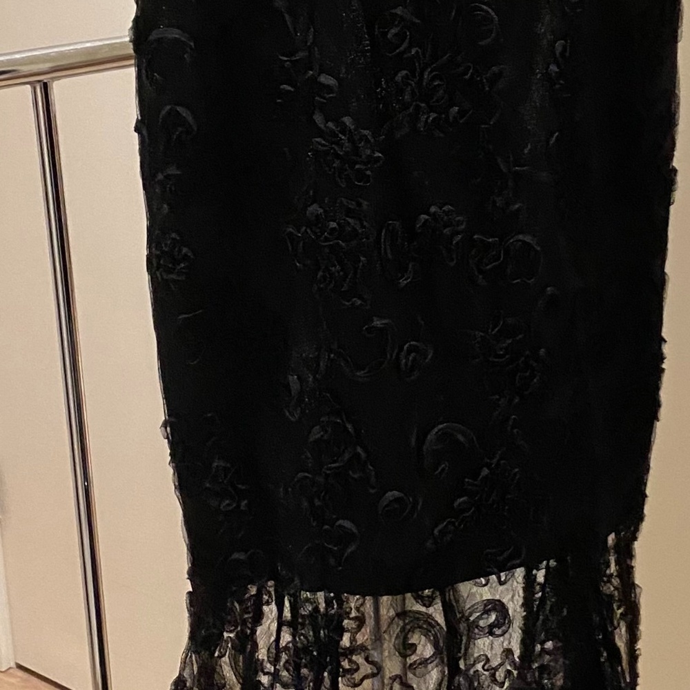 Black lace evening Dress